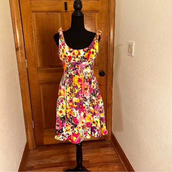 Breakin Loose Dresses & Skirts - Floral Dress in yellow, purple and pink